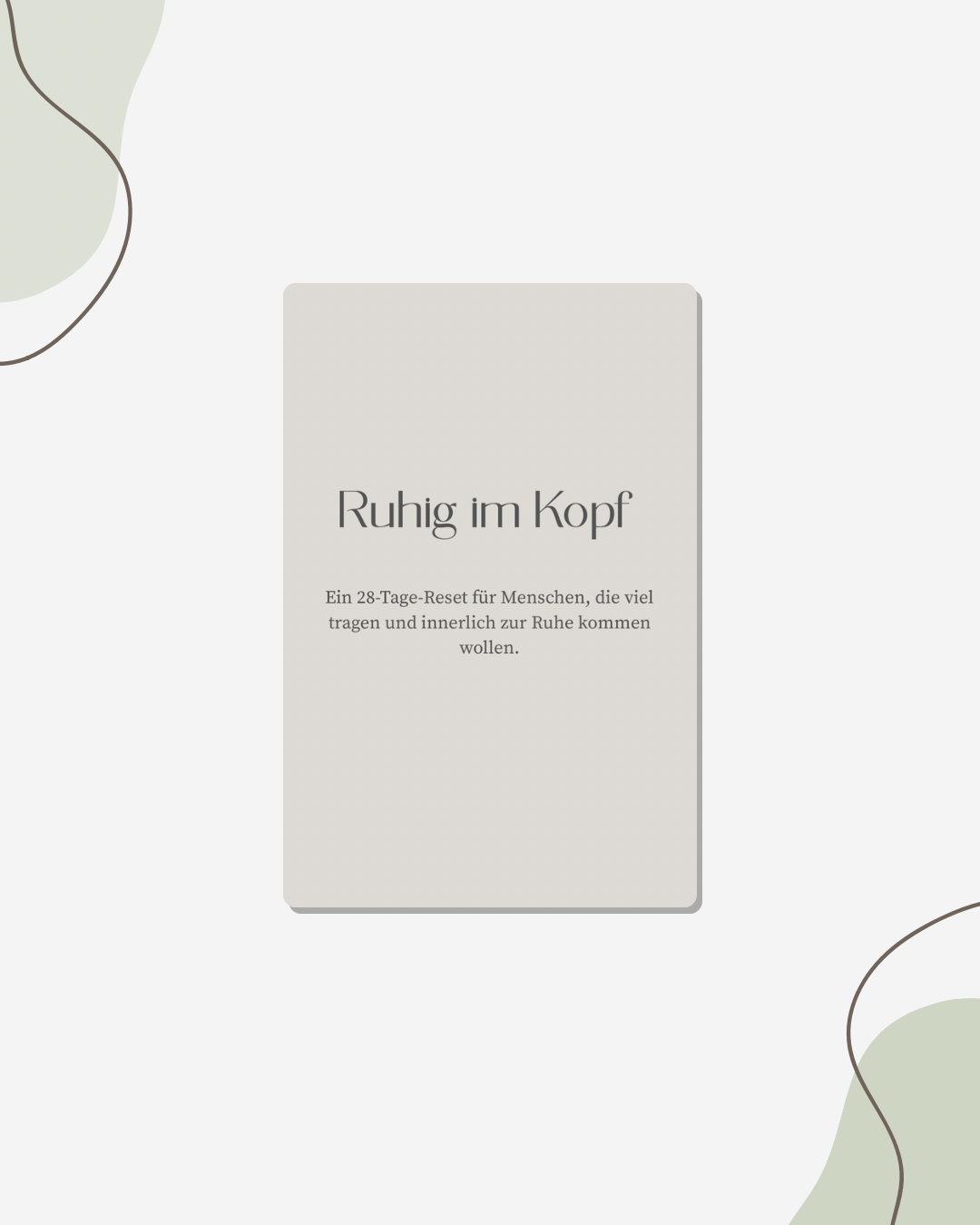 Ein ruhiges Reflexions-Workbook