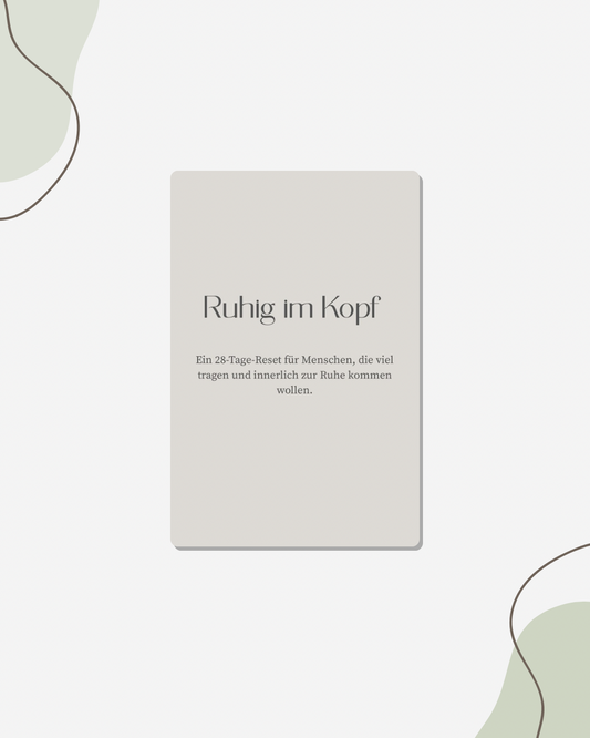 Ein ruhiges Reflexions-Workbook